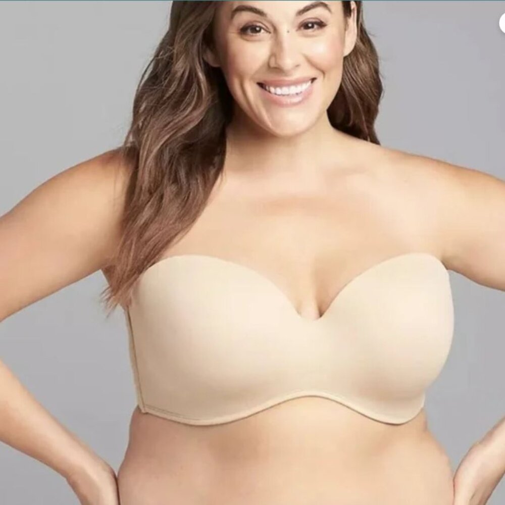 Bra6 by Cacique Interchangeable invisi-bands Super Supportive Bra Size 4…